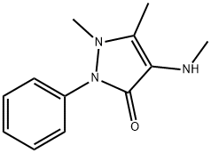 4-(甲氨基)安替比林 结构式