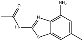 Acetamide, N-(4-amino-6-methyl-2-benzothiazolyl)- (9CI) 结构式