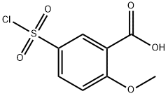 5-氯磺酰-2-甲氧基苯甲酸 结构式