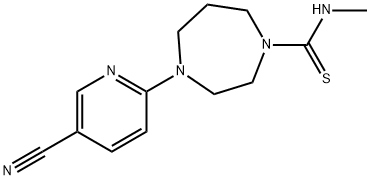 4-(5-CYANOPYRIDIN-2-YL)-N-METHYL-1,4-DIAZEPANE-1-CARBOTHIOAMIDE