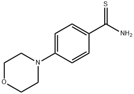 4-吗啉苯羰基硫代乙酰胺 结构式