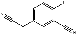 3-氰基-4-氟苯乙腈 结构式