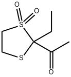 Ethanone, 1-[(2S)-2-ethyl-1,1-dioxido-1,3-dithiolan-2-yl]- (9CI) 结构式