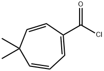 1,3,6-Cycloheptatriene-1-carbonyl chloride, 5,5-dimethyl- (9CI) 结构式