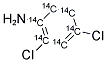 2,4-二氯苯胺-ul-14C 结构式