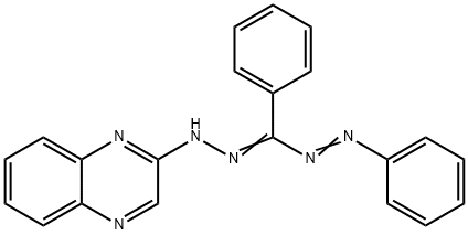 1,3-Diphenyl-5-(quinoxalin-2-yl)formazan 结构式