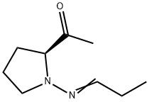 Ethanone, 1-[(2S)-1-(propylideneamino)-2-pyrrolidinyl]- (9CI) 结构式
