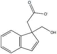 1H-Indene-1-methanol acetate 结构式