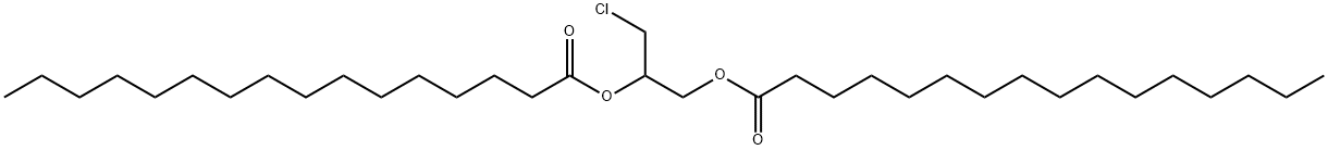 RAC-1,2-双(十五烷酸)-3-氯乙二醇酯 结构式