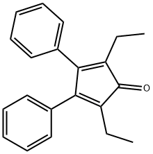 2,5-二乙基-3,4-二苯基环戊二酮 结构式
