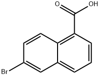 6-溴萘-1-甲酸 结构式