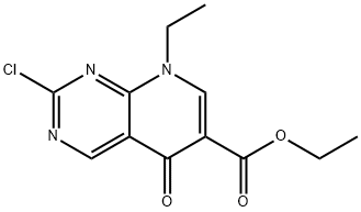 2-氯-8-乙基-5,8-二氢-5-氧代吡啶并[2,3-D]嘧啶-6-羧酸乙酯 结构式