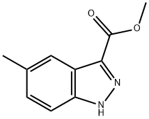 5-甲基-1H-吲唑-3-甲酸甲酯 结构式