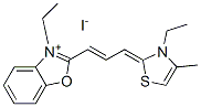 3-ethyl-2-[3-(3-ethyl-4-methyl-3H-thiazol-2-ylidene)prop-1-enyl]benzoxazolium iodide  结构式