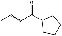 Pyrrolidine, 1-(1-oxo-2-butenyl)- 结构式