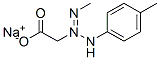 sodium [1-methyl-3-(4-methylphenyl)triazen-2-yl]acetate 结构式