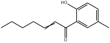 1-(2-Hydroxy-5-methylphenyl)-2-hepten-1-one 结构式