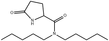 5-oxo-N,N-dipentylpyrrolidine-2-carboxamide 结构式