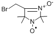 4-溴甲基-2,2,5,5-四甲基-3-咪唑啉-3-氧化物-1-氧 结构式