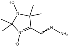 2,5-二氢-1-羟基-2,2,5,5-四甲基咪唑-4-甲醛腙 3-氧化物 结构式