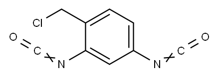 1-氯甲基-2,4-二异氰基苯 结构式