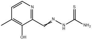 3-hydroxy-4-methylpyridine-2-carboxaldehyde thiosemicarbazone 结构式