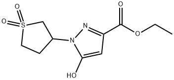1-环丁砜-3-乙氧羰基-5-羟基吡唑 结构式
