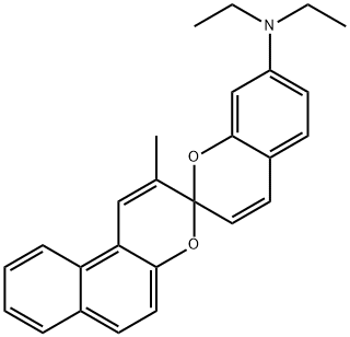 N,N-diethyl-2'-methylspiro[2H-1-benzopyran-2,3'-[3H]naphtho[2,1-b]pyran]-7-amine 结构式