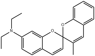 N,N-diethyl-3'-methyl-2,2'-spirobi[2H-1-benzopyran]-7-amine 结构式