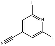 2,6-二氟-4-氰基吡啶 结构式
