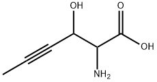 2-Amino-3-hydroxy-4-hexynoic acid 结构式