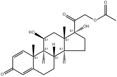 醋酸泼尼松龙 结构式