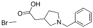 N-benzyl-3-pyrrolidylacetate methobromide 结构式