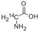 甘氨酸-2-14C 结构式