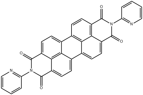N,N'-DI(PYRID-2-YL)-PERYLENTETRACARBONIC ACID-DIAMIDE 结构式