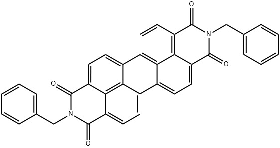 N,N'-二苄基-苝-3,4,9,10-四羧酸 3,4:9,10-二亚胺 结构式
