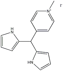 5- (N-甲基-4-吡啶基)二吡咯亚甲基碘化物 结构式