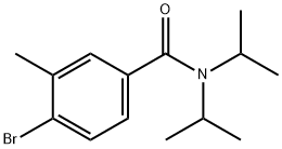 N,N-DIISOPROPYL-4-BROMO-3-METHYLBENZAMIDE 结构式