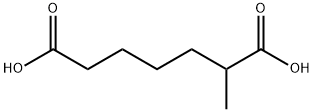 2-甲基庚二酸 结构式