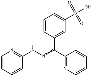 3-[pyridin-2-yl(pyridin-2-ylhydrazono)methyl]benzenesulphonic acid 结构式