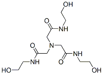 2,2',2''-nitrilotris[N-(2-hydroxyethyl)acetamide] 结构式