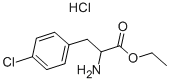 DL-4-氯苯丙氨酸乙酯盐酸盐 结构式