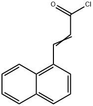 (E)-3-(1-萘基)丙烯酰氯 结构式