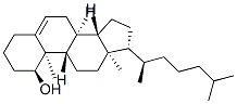 (1S,8S,9S,10R,13R,14S,17R)-10,13-dimethyl-17-[(2R)-6-methylheptan-2-yl]-2,3,4,7,8,9,11,12,14,15,16,17-dodecahydro-1H-cyclopenta[a]phenanthren-1-ol 结构式