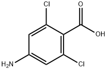 2,6-二氯-4-氨基苯甲酸 结构式