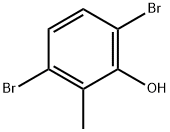 3,6-Dibromo-2-methylphenol 结构式