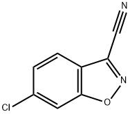 6-CHLOROBENZO[D]ISOXAZOLE-3-CARBONITRILE 结构式