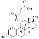 1,3,5(10)-ESTRATRIEN-3,11-ALPHA, 17-BETA-TRIOL 11-HEMISUCCINATE 结构式