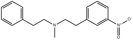 N-Methyl-3-nitro-N-(2-phenylethyl)benzeneethanamine 结构式