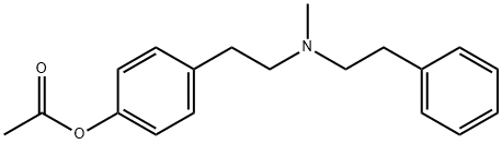 4-[2-[Methyl(2-phenylethyl)amino]ethyl]phenol acetate 结构式